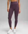 Lululemon Fast And Free High-rise Leggings 25" Pockets In Purple