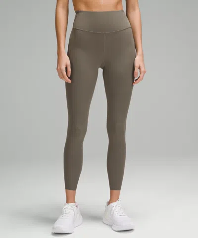 Lululemon Fast And Free High-rise Leggings 25" Pockets In Neutral
