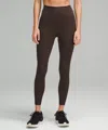 Lululemon Fast And Free High-rise Tight 25" 5 Pocket In Brown