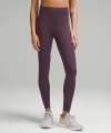 Lululemon Fast And Free High-rise Leggings 28" Pockets In Purple