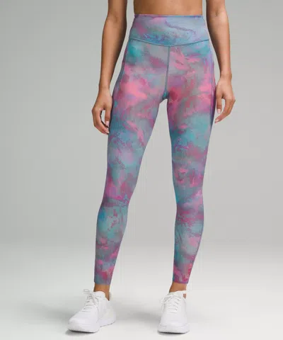Lululemon Fast And Free High-rise Leggings 28" Pockets In Multi