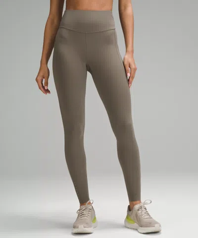 Lululemon Fast And Free High-rise Leggings 28" Pockets In Brown