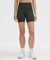 Lululemon Fast And Free High-rise Short 6" In Gray