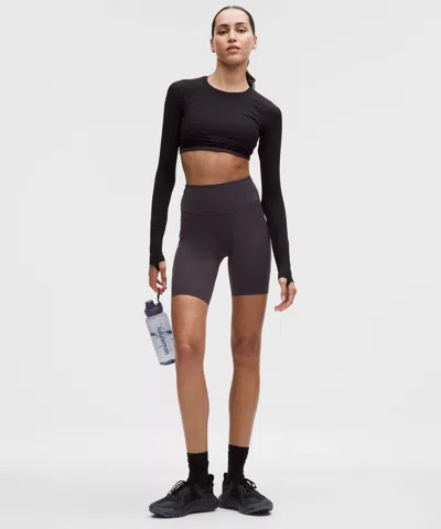 Lululemon Fast And Free High-rise Short 8" In Gray