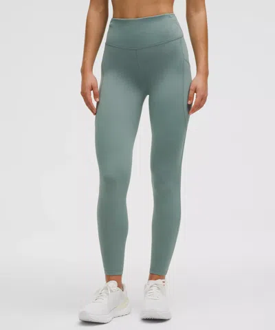 Lululemon Fast And Free High-rise Thermal Tight 28” 5 Pocket In Green