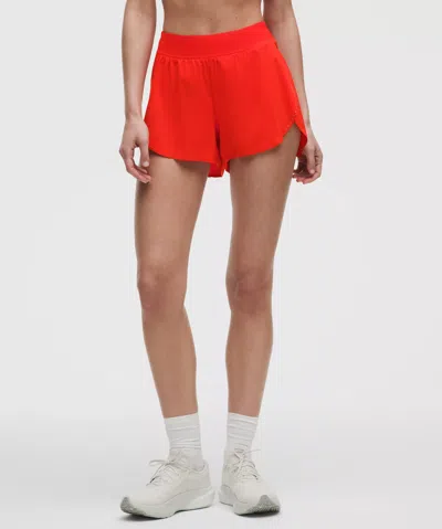 Lululemon Hotty Hot High Rise Shorts In Oxford Red