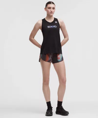 Lululemon Fast And Free High-rise Classic-fit Split Short 3" In Black