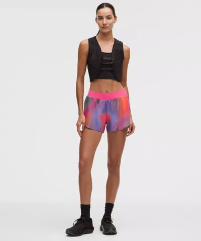 Lululemon Fast And Free High-rise Classic-fit Split Short 3" In Multi