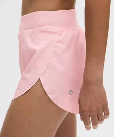 Lululemon Fast And Free High-rise Classic-fit Split Short 3" In Pink