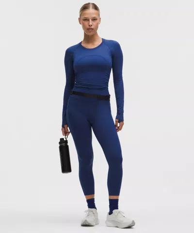 Lululemon Fast And Free High-rise Crop 23" In Blue