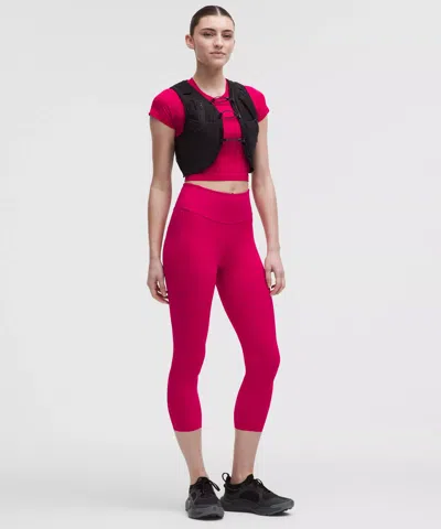 Lululemon Fast And Free High-rise Crop 23" In Pink