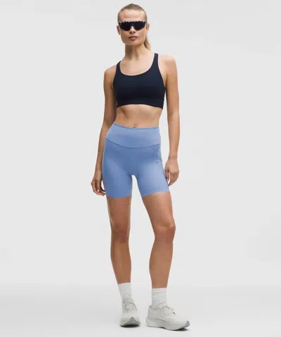Lululemon Fast And Free High-rise Short 6" In Blue