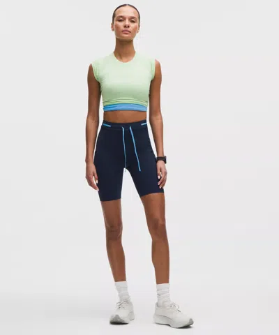 Lululemon Fast And Free High-rise Short 8" In Blue