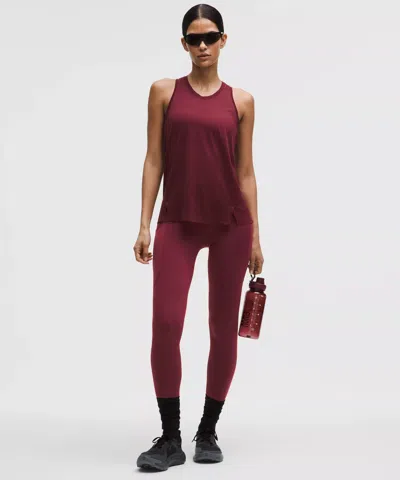 Lululemon Fast And Free High-rise Thermal Tight 28" In Burgundy