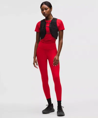 Lululemon Fast And Free High-rise Tight 25" In Red