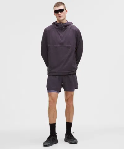 Lululemon Fast And Free Multi-pocket Running Short 5" In Gray