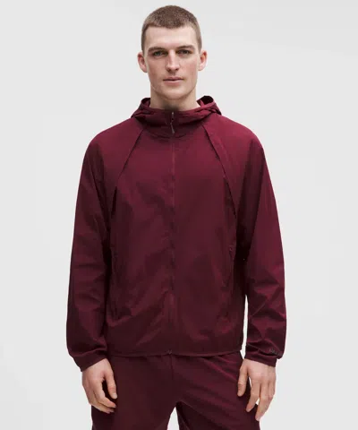Lululemon Fast And Free Packable Jacket In Burgundy
