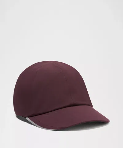 Lululemon Fast And Free Ponytail Running Hat In Burgundy