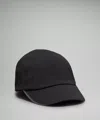 Lululemon Fast And Free Running Hat Wovenair In Black