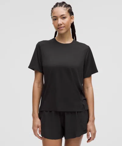 Lululemon Fast And Free Short-sleeve Shirt In Black