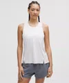 Lululemon Fast And Free Singlet In White