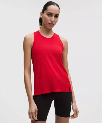 Lululemon Fast And Free Singlet In Red