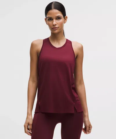 Lululemon Fast And Free Singlet In Red