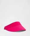 Lululemon Fast Paced Wide Band Running Visor In Pink