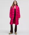 Lululemon Featherweight 900-down-fill Long Puffer Jacket In Pink