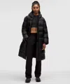 Lululemon Featherweight 900-down-fill Long Puffer Jacket In Black