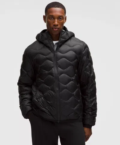 Lululemon Featherweight 900-down-fill Quilted Hooded Jacket In Black