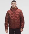 Lululemon Featherweight 900-down-fill Quilted Hooded Jacket In Brown