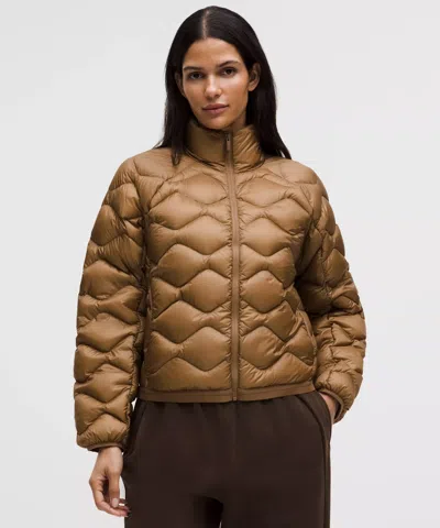Lululemon Featherweight 900-down-fill Quilted Jacket In Brown
