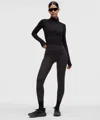 Lululemon Fleece High-rise Running Tight 28" In Black