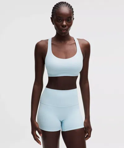 Lululemon Flexyflex Strappy Yoga Bra In Blue