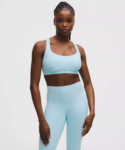 Lululemon Flexyflex Strappy Yoga Bra In Blue