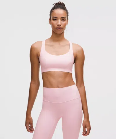 Lululemon Flexyflex Strappy Yoga Bra In Pink