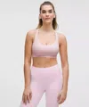 Lululemon Flexyflex Strappy Yoga Bra In Pink