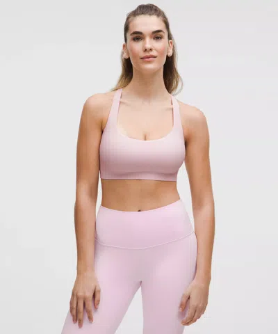 Lululemon Flexyflex Strappy Yoga Bra In Pink