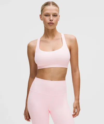 Lululemon Flexyflex Strappy Yoga Bra In Pink