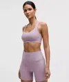 Lululemon Flexyflex Strappy Yoga Bra In Purple