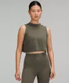 Lululemon Flow Y 2-in-1 Cropped Tank Top In Green