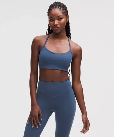 Lululemon Flow Y Bra Light Support, A/b Cup In Blue