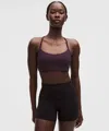 Lululemon Flow Y Bra Light Support, A/b Cup In Brown