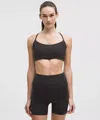 Lululemon Flow Y Bra Light Support, A/b Cup Evolve In Black