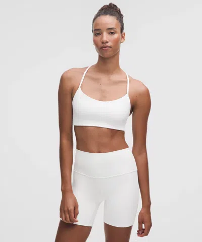 Lululemon Flow Y Bra Light Support, A/b Cup In White