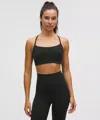 Lululemon Flow Y Bra Light Support, C/d Cup In Black