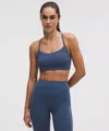 Lululemon Flow Y Bra Light Support, C/d Cup In Blue