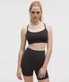 Lululemon Flow Y Bra Light Support, C/d Cup Evolve In Black