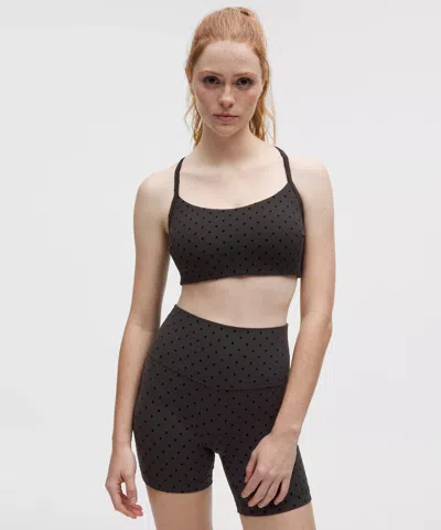 Lululemon Flow Y Bra Light Support, C/d Cup Evolve In Black